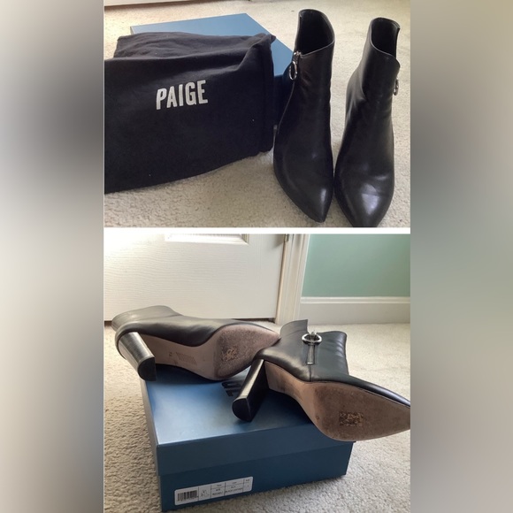 Paige - Kate ankle leather booties - 4 inch heel 7.5 - Picture 8 of 8